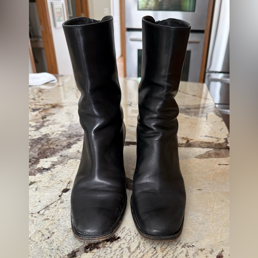Cole Haan Alanis Black Leather Boots - Woman’s Size 9B US